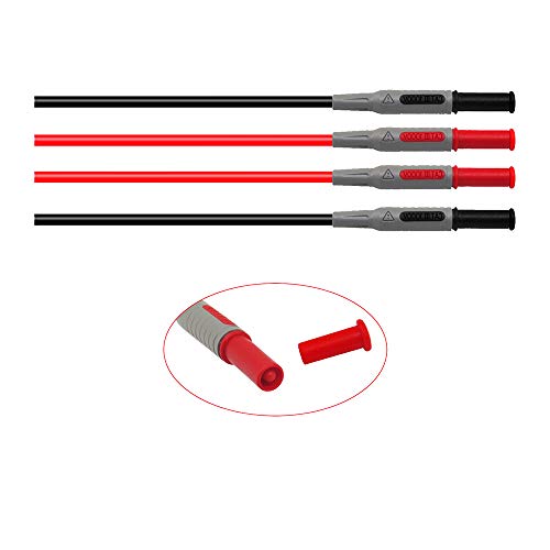 Electronic Test Leads Kit, Digital Multimeter Leads Set with Alligator Clips Replaceable Probes Tips Accessories Kit for Digital Multi Meter & Clamp Meters
