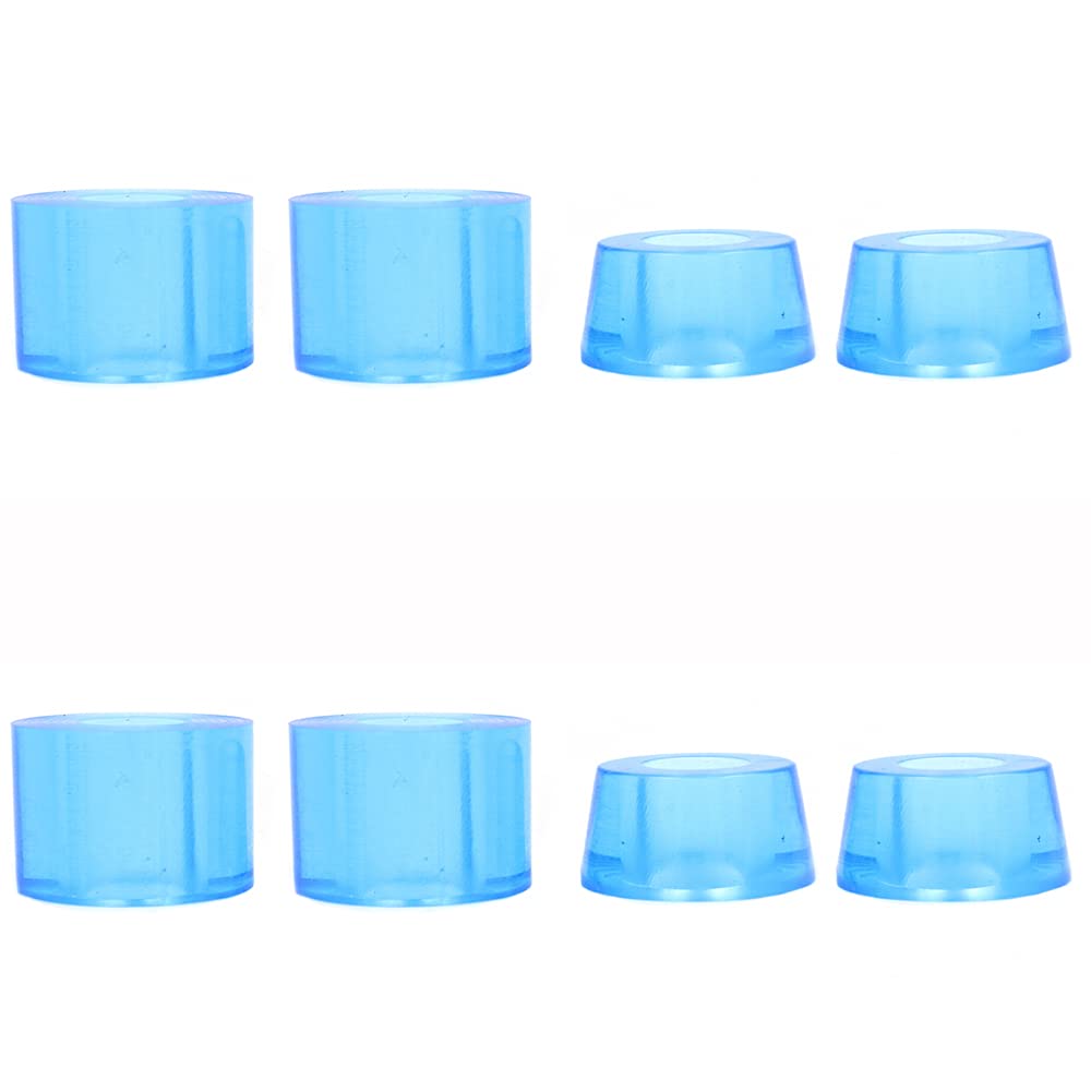 ANCLLO 8 Pieces Longboard Skateboard Truck Bushings Set, 92A Skateboard Top and Bottom Bushings For Truck Longboard Cruiser