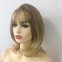 Amazon Com Gnimegil Fashion Ombre Light Blonde Hair Long Bob
