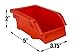 Erie Tools TLPB05 90 Parts Bin Shelving Storage Organizer with Locking Wheels for Shop Garage and Home