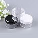 ericotry 24PCS 15 Gram 15ml 0.5oz Refillable White Plastic Screw Cap Lid with Clear Base Empty Plastic Sample Container Jars for Cosmetic Make Up Cream Lotion Eye Shadow Nails Powder Gems Jewelry