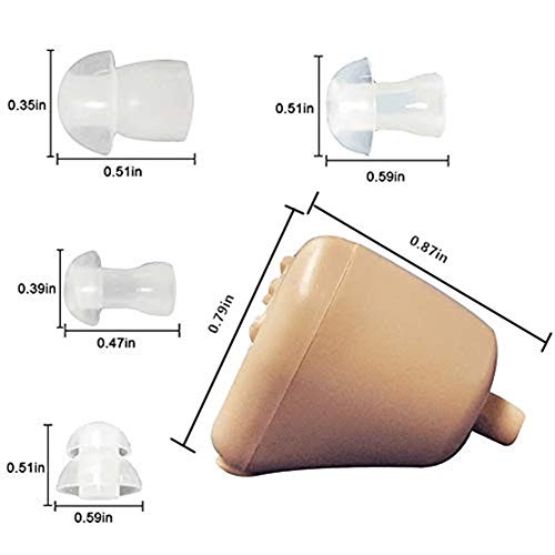 Jaxbo Hearing Amplifier Super Mini, Hearing Aids for Adult, Seniors, Children, Men and Women Fit Left/Right Ears-Rechargeable USB