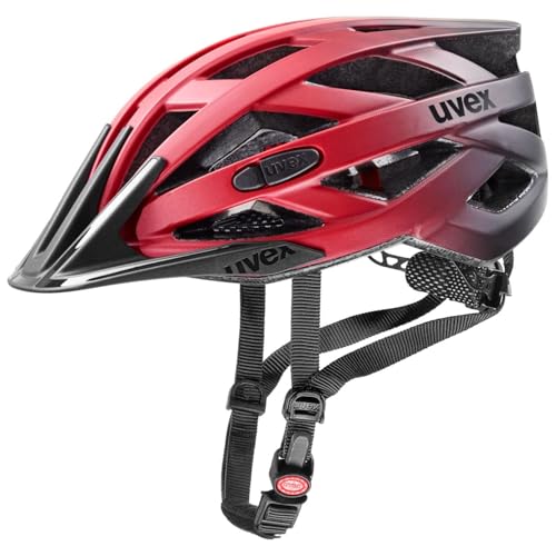 uvex i-vo cc Fahrradhelm, red-Black matt, 52-57 cm