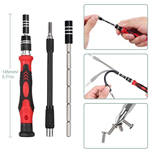 COLFULINE Feinmechaniker Schraubendreher Set, 137 in 1 Magnetischer Mini Schraubenziehern Satz, Reparatur Tools Kit… – Bild 6