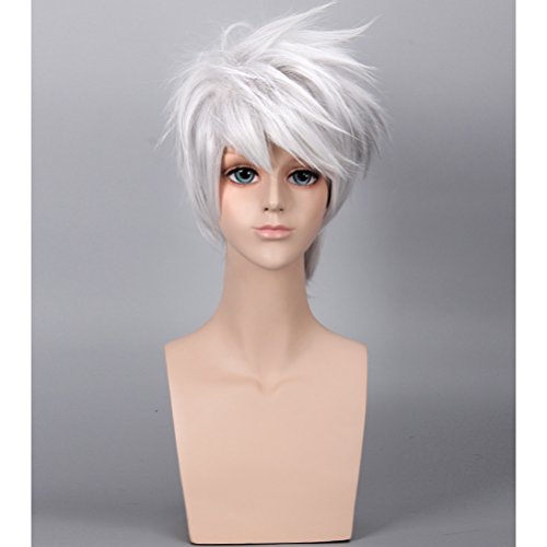 COSIN Short Layered Cool Men Boys Tousled Wig Heat Resistant Synthetic Wigs for Anime Cosplay