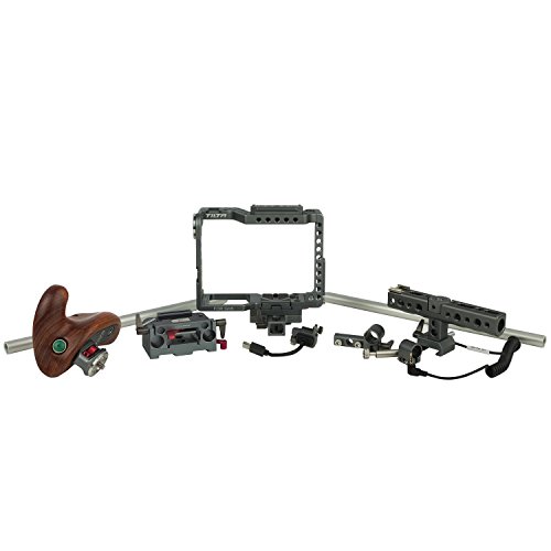 Ikan Panasonic GH4/GH5 Rig with Wooden Handle (Tilta) - Black - ES-T37-A (Certified Refurbished) - Thumbnail 3