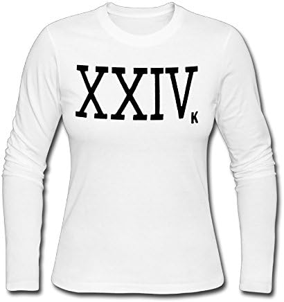 Women's 24K Magic Bruno Mars Long Sleeve T-shirt White XXL