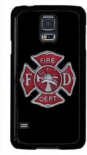 Deal Market LLC Armour Slim Case -Firefighter Fire dept. Fireman Logo Symbol Black case cover Rubber Silicone Black Case Cover for Samsung Galaxy S9 + PLUS ships next day from USA
