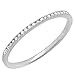 DazzlingRock K1986-P 0.08 ctw 10k Gold Round White Diamond Wedding Band Ring, 6