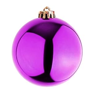 Mojawo XXL kerstballen kerstboomballen decoratiebal boomversiering paars Ø 20 cm sierballen