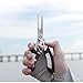 Booms Fishing H1 Fishing Pliers Saltwater Stainless Steel Tools with Sheath Lanyard 6.7 inches , Black Pliers