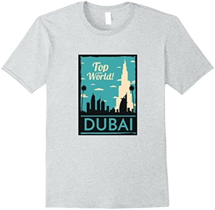 Men's DUBAI Panorama T-shirt Medium Heather Grey