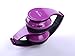 deep Purple Hi-Fi Over-Ear Stereo Bluetooth Headphones Built in Mic-Phone Talk with Phone or Listen Music Clearly, Built Noise Cancellation Technology, with Retail Package!