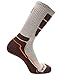 MIRMARU Men's 5 Pairs Hiking Outdoor Trail Running Trekking Moisture Wicking Cushion Crew Socks