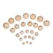 Outus Natural Round Wood Beads Loose Spacer Beads for DIY Jewelry Making, 150 Pieces, 5 Sizes (8 mm/ 10 mm/ 12 mm/ 16 mm/ 20 mm)