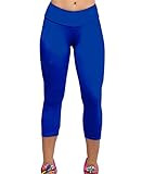 Women Sports Yoga Stretch Short Leggings Under Knee Tights Skinny Spandex Pants