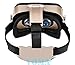 3D VR Glasses, 360 Degree Viewing Immersive VR Virtual Reality Headset 3D Movie Game Box For iPhone X 8 7 6/6s Plus, Samsung S8 S7 S6/Plus/Edge Note 8, Smartphones w/ 4.7 - 6.0in Screen Gold