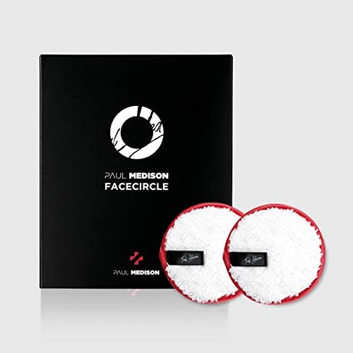 Paul Medison Face Circle Reusable Makeup Remover Pads, Includes 2 Microfiber Wipes, Chemical Free, 4.5"