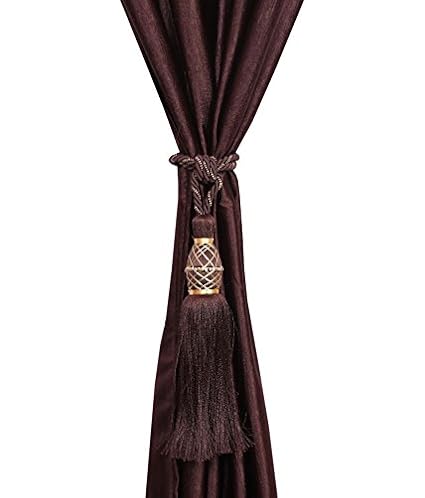 Home Desirica Set Of 6 Beautiful Curtain Tie Backs (Tassels)