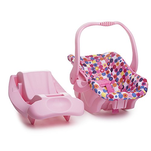 Doll Toy Car Seat - Pink Dot