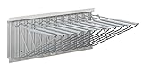 Adir Corp. Pivot Wall Rack with Hangers for Blueprints - Plans, Sand Beige