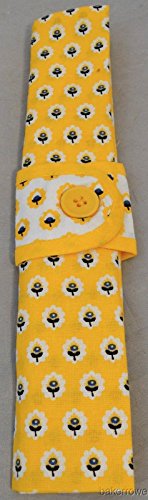 Le Cadeaux Provence Cloth Yellow Napkins and Rings (4)