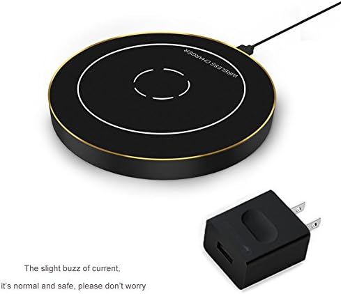 Fast Wireless Charger, Gomeir QI Wireless Charging Pad, 7.5W for iPhone X, iPhone 8 / 8 Plus, 10W for Samsung Galaxy S8, S8 Plus (QC3.0 Adapter Included)
