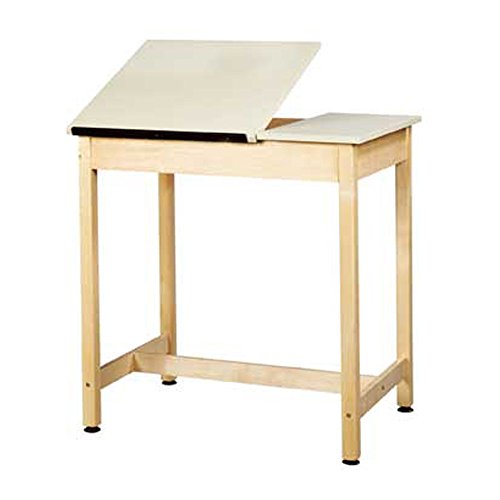 Diversified Woodcrafts DT-9SA37 UV Finish Solid Maple Wood Art/Drafting Table with, 36" Width x 36" Height x 24" Depth