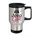 Jeep Travel Mug - I'm a Jeep Girl Stainless Steel Coffee Thermo & Beer Mug - Mother's Day, Birthday & Christmas Gift Idea for Women, Mom, Daughter, Girlfriend, Wife & Grandma