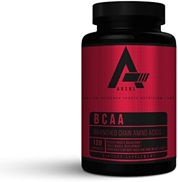 ARSNL BCAA Capsules - Amino Acids for Maximum Strength Muscle Enhancing &amp; Body Firmer Workout Formula 30 day supply.