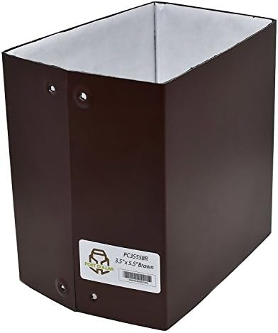 Post Collar 3.5 Inch x 5.5 Inch Fence Post Protection From Rot &amp; Yard Equipment For Wooden Posts