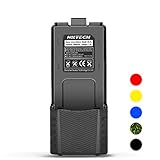 NKTECH BL-5L Extended 3800mAh 7.4V Li-ion Battery For BaoFeng Pofung UV-5R V2 DM-5R UV-5RA BF-F8HP BF-F9 V2+ UV-5R5 UV-5RE PLUS UV-5RTP Two Way Radio (2x 2100mAh Li-ion Polymer Batteries)