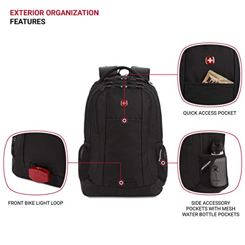 SwissGear Cecil 5505 Laptop Backpack, Black, 18Inch Pricepulse