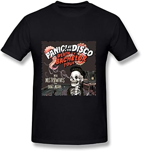 Panic! At The Disco Death Of A Bachelor Tour 2017 Poster Black Mens T Shirt