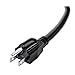 Aurum Cables 3 Feet Extension Cord ,16AWG Electrical Power Cord, SJTW NEMA 5-15P to NEMA 5-15R - ETL Listed - 3 Pack