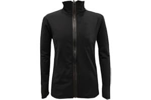 LIUHUO Handmade Diamond Figure Skating Jacket Training Fleece Jacket Girls Black