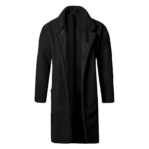 Men's Basic Coat, 2018 Loose Double-Sided Plush Hoodie Top (Green+, 2XL) - Thumbnail 5
