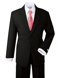 Spring Notion Boys' Formal Dress Suit Set 2T Black