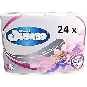 HRB 24 Rollen Klopapier 3lagig, hochwertiges Toilettenpapier in Großverpackungen, extra weiches Toilet Paper, reißfest…