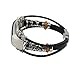 Sympath Replacement Leather Wristband Band Strap Bracelet For Fitbit Alta/Fitbit Alta HR (Black)