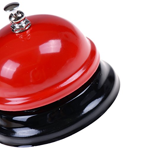 Retro Classical Red Call Bell Ring Bell Toy Party Prop for Family Restaurant Bar