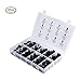AOMAX 240 Pcs Push Retainer Set - Most Popular Sizes & Applications - Push Type Retainer Assortment Kit for Toyota GM Ford Honda Peugeot Chrysler with Plastic Storage Case