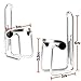 Reehut Bike Water Bottle Cages (2-Pack), Lightweight Aluminum Alloy Bicycle Water Bottle Holder Brackets for Outdoor Activities - Silver