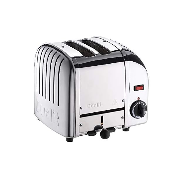 Dualit-Classic-2-Slice-Vario-Toaster-Stainless-steel-hand-built-in-the-UK-Replaceable-ProHeat-elements-Heat-two-or-four-slots-defrost-bread-mechanical-timer-Replaceable-partsDualit-Classic-2-Slice-Var Dualit Classic 2 Slice Vario Toaster - Stainless Steel, Hand Built in the UK - Replaceable ProHeat Elements - Heat Two…