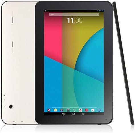 10.1" Android 4.4.2 KitKat 8GB Quad Core Tablet PC, Bluetooth, Dual Camera, Wifi, Google Play, Supports 3D Games, White with Black Front, New 2015 Model by LevecTec …