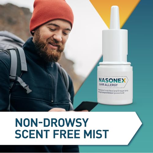 NASONEX 24HR ALLERGY NASAL SPRAY, ALLERGY + CONGESTION, NON-DROWSY RELIEF IN FULL PRESCRIPTION STRENGTH, 120 SPRAY