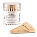 TONGYE Bamboo Paddle Skewers 3.5 inch with Clear Cylinder, Food Grade Cocktail Picks, Barbecue Stick. Decoration for Party Food, Appetizer, Dessert, Fruit, Sausage, Burger, Kebab. (180 PCS)