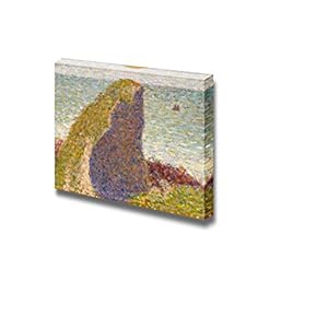 Study for Le Bec du Hoc, Grandcamp by Georges Seurat - Canvas Print Wall Art Famous Painting Reproduction - 12" x 18"