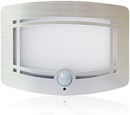 Motion Sensor LED Night Light,Wireless Battery Powered Wall Lamp,Stick Anywhere Wall Sconce,Aluminum Case Closet Light,Safe Light for Stair, Hallway,Bathrom,Bedroom,Kitchen