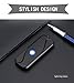 OIIKURY USB Lighter Rechargeable, [Fingerprint Sensor] Electronic Lighter Windproof Flameless No Butane No Gas Lighter (Black)